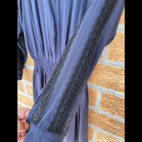 Sea New York Silk Crepe Lace Trim Mini Dress 2 - Picture 14 of 14